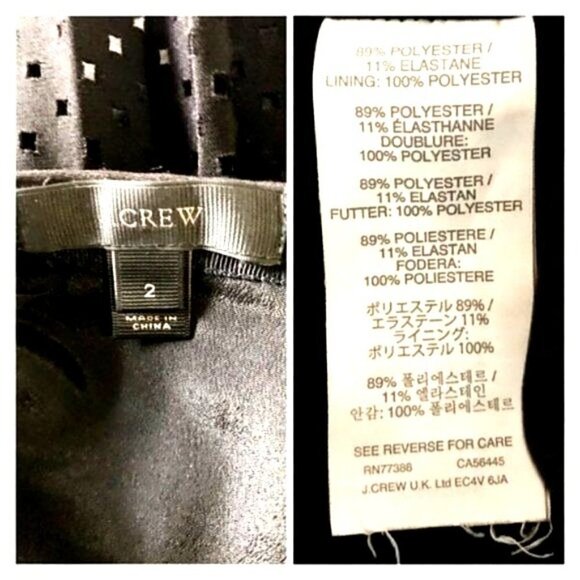 J. Crew Black pleated mini skirt in a technical laser-cut fabric. size 2 - Picture 5 of 6